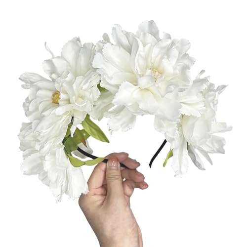 Zqxnt Delicate Beach Peony Headwear Stadband Foto Requisiten Party Cosplay Kostüme Tanzparty Stirnband Für Hochzeit Zqxnt Delicate Beach Peony Headwear Stadband Foto Requisiten Party Cosplay Kostüme Tanzparty Stirnband Für Hochzeit von Zqxnt