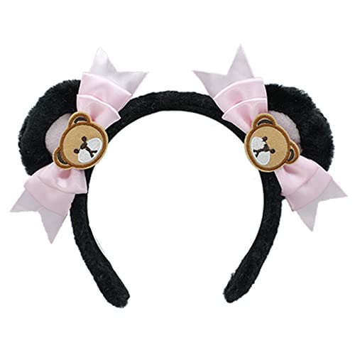 Zqxnt Frauen Mädchen Süßes Cartoon Bowknots Bären Ohr Geformtes Stirnband Mit Perlen Haar Reifen Make Up Weihnachtsfeier Kopfbedeckung Kopfstücke Zqxnt Frauen Mädchen Süßes Cartoon Bowknots Bären Ohr Geformtes Stirnband Mit Perlen Haar Reifen Make Up Weihnachtsfeier Kopfbedeckung Kopfstücke von Zqxnt
