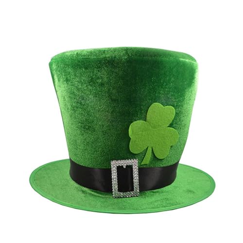 Zqxnt Grüne Für Stpatrick Day Festival Irische Feiertags Flat Top Party Requisiten Ergänzung Festlicher Kleid Mit Hoher Mütze Stpatrick Day Für Party von Zqxnt
