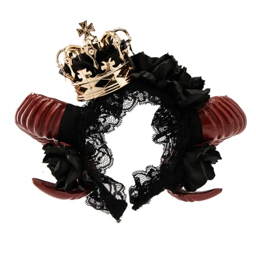 Zqxnt Halloween Hairhoop Mit Devil Horn Dark Series Haarband Kopfstücke Themen Party Stirnband Musik Festival Haarband Zqxnt Halloween Hairhoop Mit Devil Horn Dark Series Haarband Kopfstücke Themen Party Stirnband Musik Festival Haarband von Zqxnt