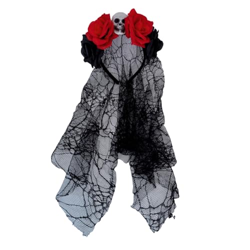 Zqxnt Hexenschädel Teufel Rose Stirnband Dunkle Schleierblume Für Karnevalsparty Handgefertigte Gruselige Party Kostüm Teufel Zqxnt Hexenschädel Teufel Rose Stirnband Dunkle Schleierblume Für Karnevalsparty Handgefertigte Gruselige Party Kostüm Teufel von Zqxnt