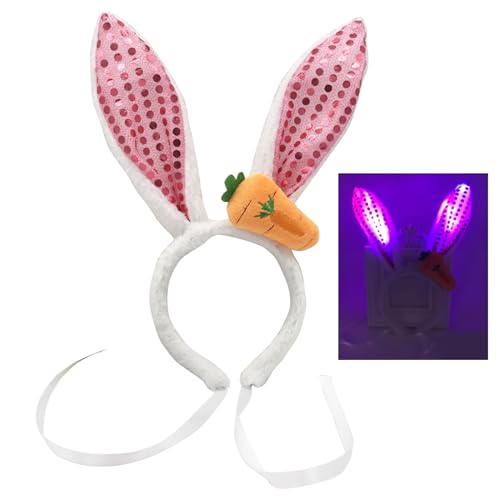 Zqxnt Kaninchenohren Festival Stirnband Plüsch Stirnband Masqueraden Kostüm Kopfschmuck Kind Rollenspiel Dress Up Hair Decors von Zqxnt