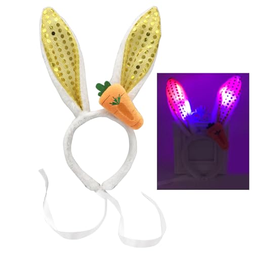 Zqxnt Kaninchenohren Festival Stirnband Plüsch Stirnband Masqueraden Kostüm Kopfschmuck Kind Rollenspiel Dress Up Hair Decors von Zqxnt