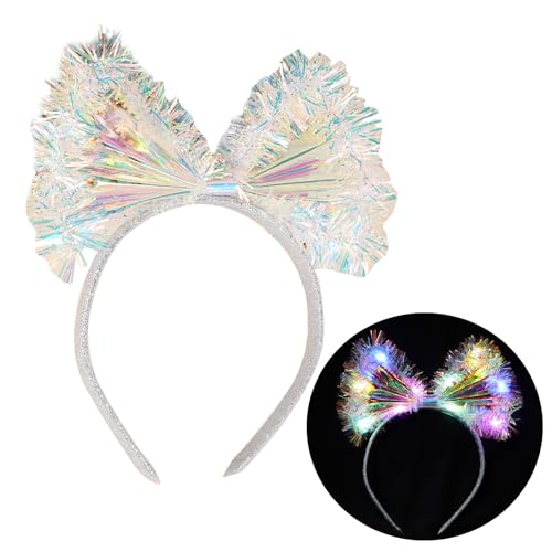 Zqxnt Leuchten PVC Stirnband Für Party Elegantes Haarband Junggesellen von Zqxnt