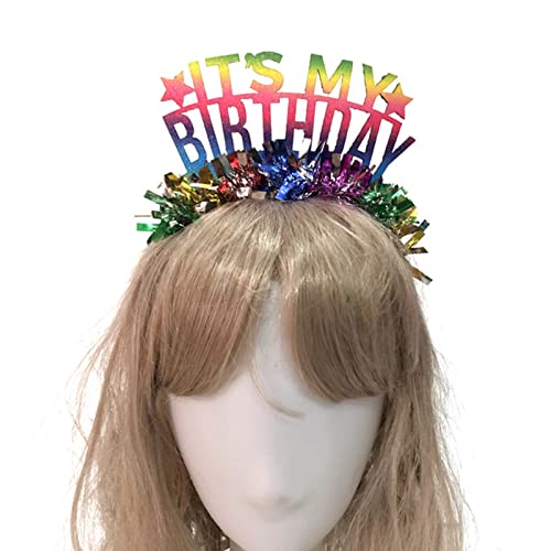 Zqxnt Mein Geburtstag Tinsel Stirnband Festival Hair Hoop Party Performances Kopfstücke Halloween Party Kostüm Prop Unisex Zqxnt Mein Geburtstag Tinsel Stirnband Festival Hair Hoop Party Performances Kopfstücke Halloween Party Kostüm Prop Unisex von Zqxnt
