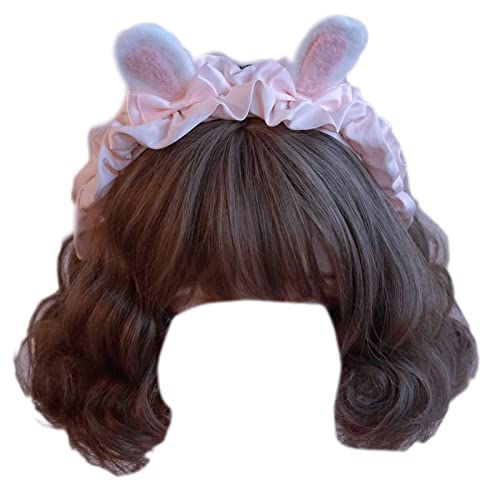 Zqxnt Plüsch Kaninchenohren Stirnband Für Frauen Mädchen Süße Hasenohr Ohr Kopfbedeckung Party Cosplays Kostümzubehör von Zqxnt