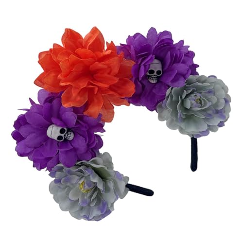 Zqxnt Rose Witch Kostüm Haare Gruselige Dunkle Blumenschädel Frisur Für Live Show Stirnband Gruselige Carnivals Zqxnt Rose Witch Kostüm Haare Gruselige Dunkle Blumenschädel Frisur Für Live Show Stirnband Gruselige Carnivals von Zqxnt