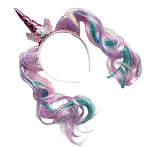 Zqxnt Schönes Gehörnliches Stirnband Für Ein Kleines Mädchen Mit Fischschwanz Designs Cartoon Hairhoop Für Geburtstagsfeiern Und Themenveranstaltungen von Zqxnt