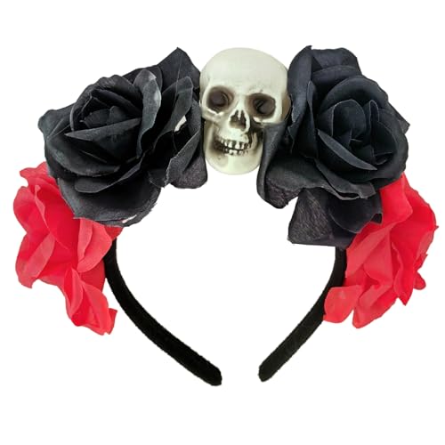 Zqxnt Witch Skull Dark Flower Headwear Party Stirnband Teufel Schädel Animation Hair Hoop Für Live Show Rollenspiele Zqxnt Witch Skull Dark Flower Headwear Party Stirnband Teufel Schädel Animation Hair Hoop Für Live Show Rollenspiele von Zqxnt