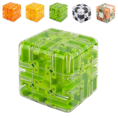 Large Labyrinth 3D Puzzles Maze Cube - Engaging Brain Teaser Toy, 3D Magic Cube Maze Ball Puzzle, Spatial Awareness Brain Training Toy, Educational Focus Game Gift for Adults Teens (E) von ZrdlqlLcjxy