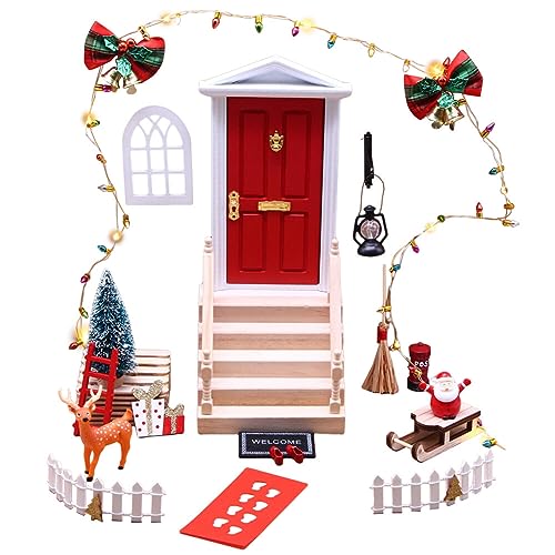Mini-Weihnachtsdekorationen für Puppenhaus, Set mit 26 Stück, Maßstab 1:12, Puppenhaus, Weihnachtsdekoration, Zubehör für Puppenhaus, Weihnachtsfeier, Dekoration von Ztexkee