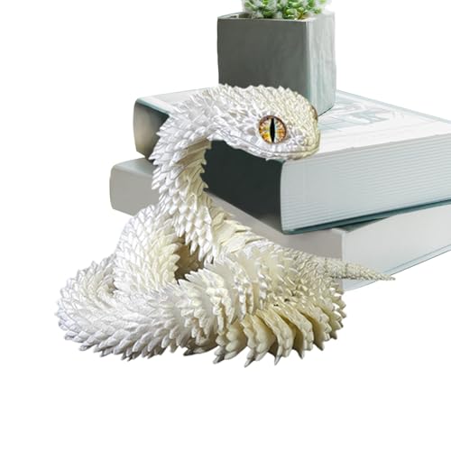 Zuasdvnk -gedruckte Gelenkschlange, gedruckte Tiere, gedrucktes bewegliches Flexibles Schlangenspielzeug - Flexible Gelenke Schlange sensorisches Spielzeug Desktop-Ornament für Arbeitszimmer, Zuasdvnk -gedruckte Gelenkschlange, gedruckte Tiere, gedrucktes bewegliches Flexibles Schlangenspielzeug - Flexible Gelenke Schlange sensorisches Spielzeug Desktop-Ornament für Arbeitszimmer, von Zuasdvnk