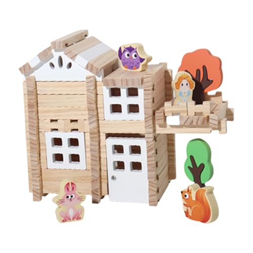 Zuasdvnk Holzklötze für Kinder, 3D-Holzpuzzle | Interaktive Holzpuzzle-Bausteine - Hausbauspielzeug, Spielzeugbausteine, intelligentes Holzbauset für Kinder, und Mädchen Zuasdvnk Holzklötze für Kinder, 3D-Holzpuzzle | Interaktive Holzpuzzle-Bausteine - Hausbauspielzeug, Spielzeugbausteine, intelligentes Holzbauset für Kinder, und Mädchen von Zuasdvnk