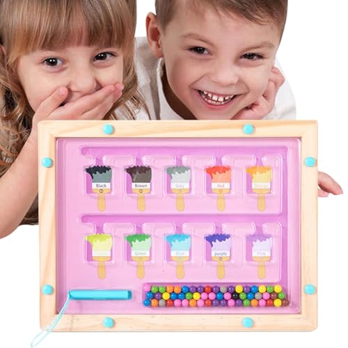 Zuasdvnk Magnetisches Farbenlabyrinth, Magnetzählungslabyrinth, Farbanpassungs -Puzzletafel, STEM -Spielzeug für Feinmotorik, Vorschullernaktivitäten für Mädchen im Alter von 3+ Zuasdvnk Magnetisches Farbenlabyrinth, Magnetzählungslabyrinth, Farbanpassungs -Puzzletafel, STEM -Spielzeug für Feinmotorik, Vorschullernaktivitäten für Mädchen im Alter von 3+ von Zuasdvnk