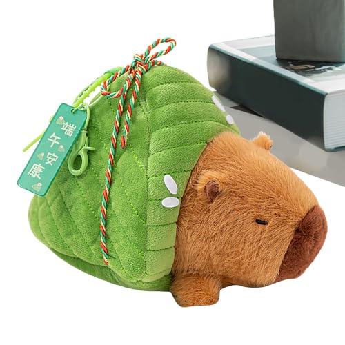Zuasdvnk Plüschtiere - Plüsch Capybara In Zongzi-Form | Niedliche Emotionspuppe Zur Unterstützung Für Babys Kleinkinder Mädchen Zu Ostern Geburtstagen von Zuasdvnk