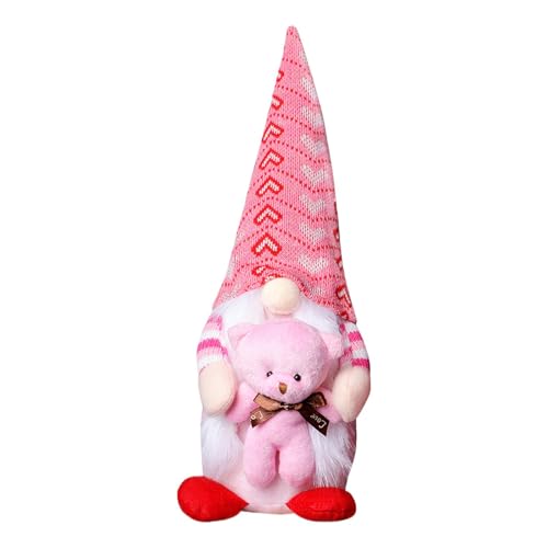 Zuasdvnk Valentinstags-Plüsch-Zwerge, rosa gefüllte Zwerge, gesichtslose Zwerge, Dekoration, gestrickte Plüschpuppe, romantische Tischdekoration für Schlafzimmer Zuasdvnk Valentinstags-Plüsch-Zwerge, rosa gefüllte Zwerge, gesichtslose Zwerge, Dekoration, gestrickte Plüschpuppe, romantische Tischdekoration für Schlafzimmer von Zuasdvnk