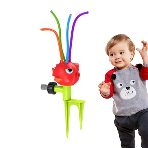 Zuasdvnk Wassersprinkler für Kinder, Spin-Sprinkler-Spielzeug - Spin Animal Kinder-Sprinklerspielzeug,Summer Outside Toys Sprinkler-Spielzeug, Sprinkler mit rotierendem Spray für Kinder ab 3 Jahren, von Zuasdvnk