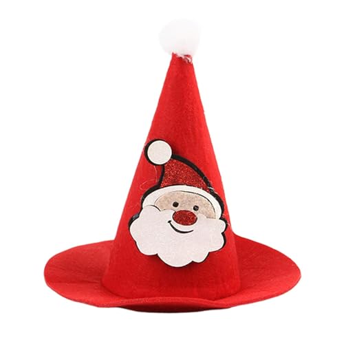 Zuasdvnk Weihnachtshundemütze - Weihnachtsmütze Nikolausmützen - Spitzhut Foto Requisiten, Cosplay Kostüm Zubehör, Katze Hüte Hundehut für Neujahr Festliche Party von Zuasdvnk