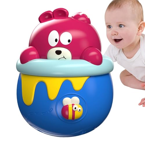 Zuasdvnk Wobbler Babyspielzeug, Wobbler Babyspielzeug,Wackelner Bär Wackeln mit Licht | Erleuchtung Lernen beruhigender Puppenroll-up-Bildungsspiele für Schlafzimmer & Zuasdvnk Wobbler Babyspielzeug, Wobbler Babyspielzeug,Wackelner Bär Wackeln mit Licht | Erleuchtung Lernen beruhigender Puppenroll-up-Bildungsspiele für Schlafzimmer & von Zuasdvnk