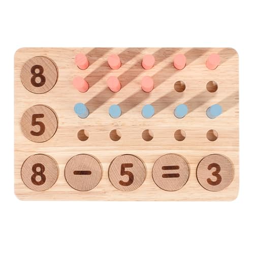 Zuasdvnk Zahlenzählung Peg Board, Holzspielzeug zählen,Holzbildungskindspielzeugzählungen | Fun Early Learning Math Pegboard für Kindertagesstätte, Schule, Kindergarten Zuasdvnk Zahlenzählung Peg Board, Holzspielzeug zählen,Holzbildungskindspielzeugzählungen | Fun Early Learning Math Pegboard für Kindertagesstätte, Schule, Kindergarten von Zuasdvnk