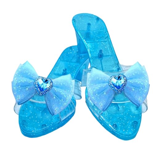 Prinzessin Schuhe, Niedliche High Heels, Prinzessin Dress-up Für Mädchen Im Alter Von 3 Bis 6 Jahren, Für Fotoshootings, Geburtstagsfeiern, Bühnenkostüm-Enthusiasten, Tanzen (6 × 18.5 × 4.5 Cm) von Zubehors