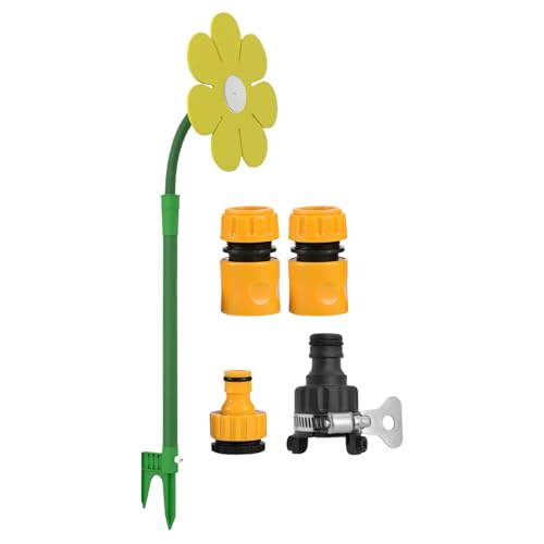Wasserblume Für Garten Kinder, Verrückter Gänseblümchen-Wasserspiel-Sprenger, 360° Drehbare Blumensprenger Mit Pfahl, Für Kinder-Wasserspiele, Rasenflächen, Ackerland, Parks Wasserblume Für Garten Kinder, Verrückter Gänseblümchen-Wasserspiel-Sprenger, 360° Drehbare Blumensprenger Mit Pfahl, Für Kinder-Wasserspiele, Rasenflächen, Ackerland, Parks von Zubehors