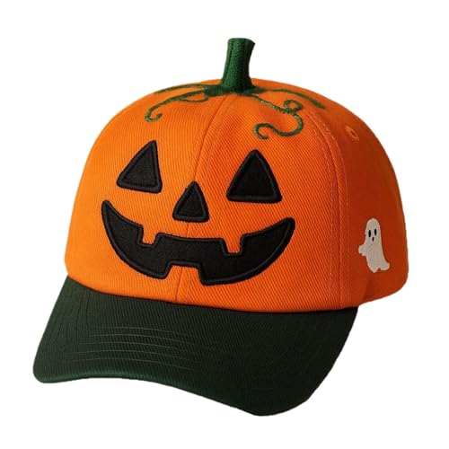 Zubehors Halloween Kürbis Hut | Halloween Kostüm Kürbis Baseball Cap - Verstellbarer Cosplay Kopfschmuck Für Party Fest Parade Feier Taglich von Zubehors