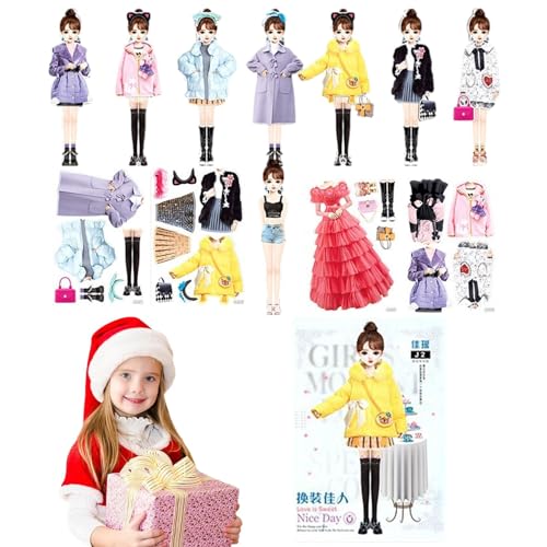 Zubehors Magnetische Anziehpuppe | Magnet-Prinzessin-Outfit und Zubehör - Magnetisches Anzieh-Spielset für Mädchen, für Reisen, Zuhause, Kindergarten, Schule Zubehors Magnetische Anziehpuppe | Magnet-Prinzessin-Outfit und Zubehör - Magnetisches Anzieh-Spielset für Mädchen, für Reisen, Zuhause, Kindergarten, Schule von Zubehors