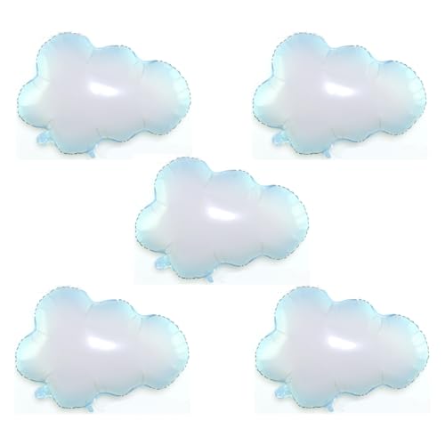 5 Stück Wolke Ballons 57cmx73cm Mylar Luftballons für Geburtstag, Babyparty, Party Dekoration 5 Stück Wolke Ballons 57cmx73cm Mylar Luftballons für Geburtstag, Babyparty, Party Dekoration von Zuisytm