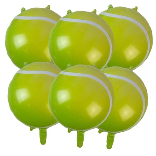 6 Stück Tennis Luftballons Mylar Balloons Hundepfoten-Luftballons für Geburtstag, Baby Shower, Party Deko, Hunde, Geburtstage, Weihnachten, Partyzubehör 6 Stück Tennis Luftballons Mylar Balloons Hundepfoten-Luftballons für Geburtstag, Baby Shower, Party Deko, Hunde, Geburtstage, Weihnachten, Partyzubehör von Zuisytm