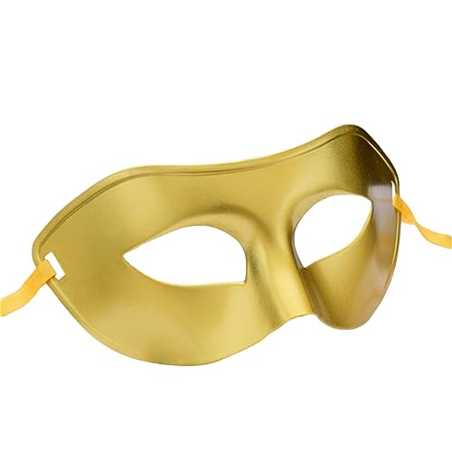 Zukmuk Halbgesichtsmaske Party Hälfte Facewear Geheimnisvoll Sexy Damen Kopfbedeckung für Karneval, Cosplay, Halloween, Party (Gold, One Size) von Zukmuk