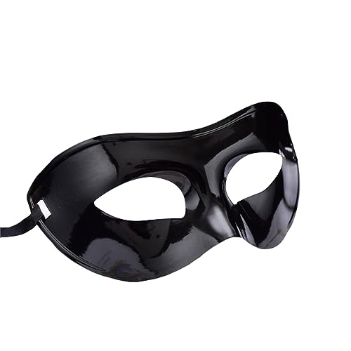 Zukmuk Halbgesichtsmaske Party Hälfte Facewear Geheimnisvoll und Sexy Damen Kopfbedeckung für Karneval, Cosplay, Halloween, Party (Schwarz, One Size) von Zukmuk