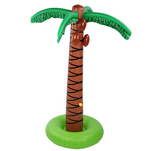 Aufblasbare Palme für , Sprüht Wasser Im Freien, Spielzeug mit Hochwertigem PVC Material für Rasen, Garten, Pool, Party Dekoration (Kokosnussbaummodell) von Zunate