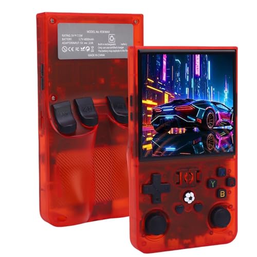 Zunate Retro Handheld Game Console, 4 Zoll HD Bildschirm 720x720 mit Open Source Linux System, Unterstützt 30+ Emulatoren, Erweiterbarer Speicher für Retro Gaming Travel (64G) von Zunate