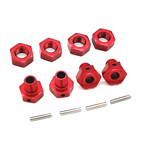 Zunedhys Metal 17mm Wheel Hex Coupler Nut for JLB Cheetah 11101 21101 J3 Speed 1/10 RC Car Upgrade Parts von Zunedhys