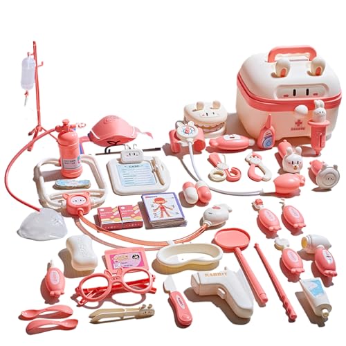 Kinderärzte Spielzeugset - Doktorspielzubehör, Spielzeug Stethoskope Set | Childrens Medical Bag Junior Doctor , Rollenspiel für das Totendspiel, Cosplay für Mädchen, Kindermediziner Ko Kinderärzte Spielzeugset - Doktorspielzubehör, Spielzeug Stethoskope Set | Childrens Medical Bag Junior Doctor , Rollenspiel für das Totendspiel, Cosplay für Mädchen, Kindermediziner Ko von Zunetsutock