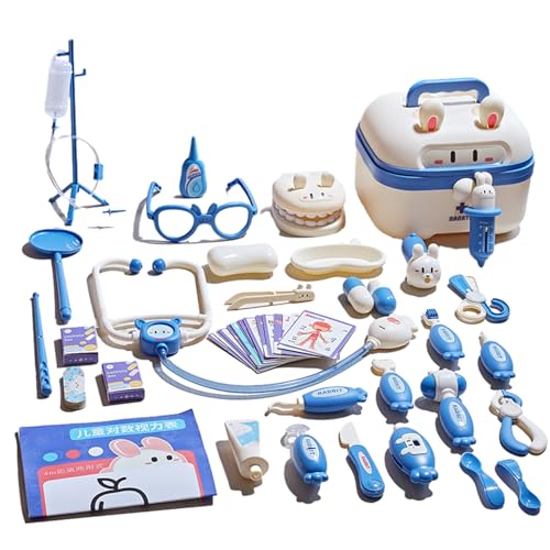 Kinderarzt Spielzeugset - tun Sie medizinische Werkzeuge, Kleinkind -Arztkostüm | Kinder medizinischer Spielset Kinderärzteset, Doktorrollenspiel, Kinderarzt-Playset, Multifunktional, Beleuchtung und von Zunetsutock