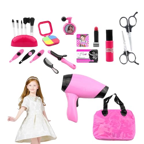 Make-up-Set Funktion - Machen Sie Ihr Make-up zum Spielen | Fint Zubehör für Rollenspiel Rollenspiel Playset, Spielset für Kindersalons, Schminkset für Kinder, Schminkset für Kinder R von Zunetsutock