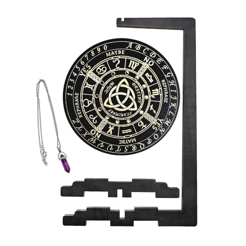 Pendelhalter Stand - Ja Nein Pendelfragebrett - handgefertigter vertikaler Stand für metaphysische Werkzeuge Energiearbeit Spirituelle Reinigung von Tarot -Lesen Altar -Setup, so gestaltet, dass sie a von Zunetsutock