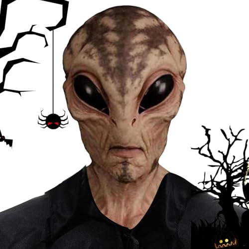 Realistische außerirdische Masque | Gruseliger beängstigender Masque - gruseliger Außerirdischer Masque, Cosplay beängstigender Horror Masque, Party Requisiten lustige Halloween -Kostäle für Männer Realistische außerirdische Masque | Gruseliger beängstigender Masque - gruseliger Außerirdischer Masque, Cosplay beängstigender Horror Masque, Party Requisiten lustige Halloween -Kostäle für Männer von Zunetsutock