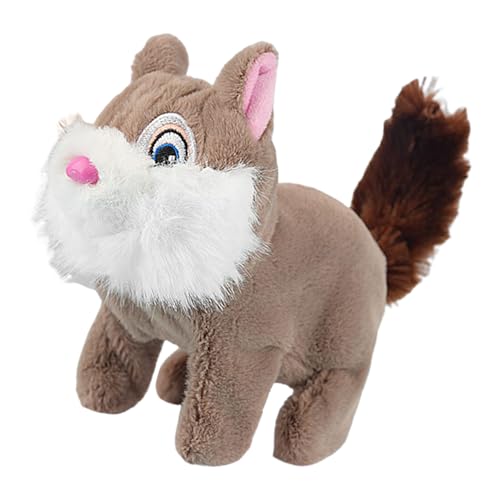 Zunetsutock Cuddly Squirrel Puppe - Plüsch weiches Spielzeug Elektrik Interactive | Tröstend gefüllte Tiere Kinder Zimmer Geschenk gemütlich Plüsch Spielzeug Sofa Zubehör Kuschel weiches Spielzeug für Zunetsutock Cuddly Squirrel Puppe - Plüsch weiches Spielzeug Elektrik Interactive | Tröstend gefüllte Tiere Kinder Zimmer Geschenk gemütlich Plüsch Spielzeug Sofa Zubehör Kuschel weiches Spielzeug für von Zunetsutock