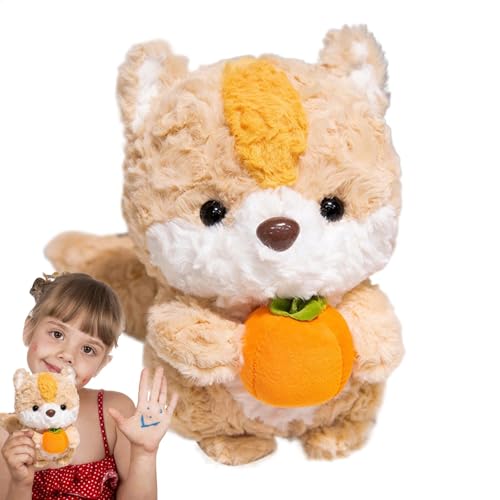Zunetsutock Gefüllte Tierplüsche, Fox Squirrel Plüsch-Puppe - Cartoon Plüsch Fox Squirrel Collection Decor - Weiche Textur Sammlung Spielzeug für Wohnzimmer, Spielzimmer, Sofa, Schlafzimmer von Zunetsutock