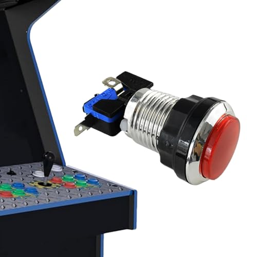 Zunetsutock Konsolentaste – Arcade-Leseschalter, LED-Auslöser | hohe transparente beleuchtete Komponente, für Kinder Mädchen Erwachsene Maschine Konfiguration, Unterhaltung Co von Zunetsutock