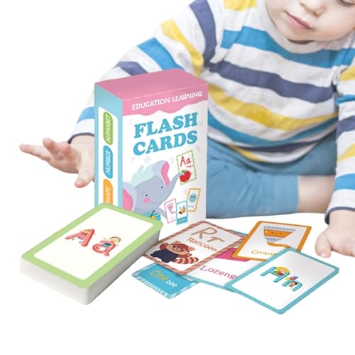 Zunetsutock Lernkarten mit visuellen Wörtern, sprechende Lernkarten für Kinder – kognitive Lernkarten, 58 Stück, bunte Lernkarten des Alphabets | Zunetsutock Lernkarten mit visuellen Wörtern, sprechende Lernkarten für Kinder – kognitive Lernkarten, 58 Stück, bunte Lernkarten des Alphabets | von Zunetsutock