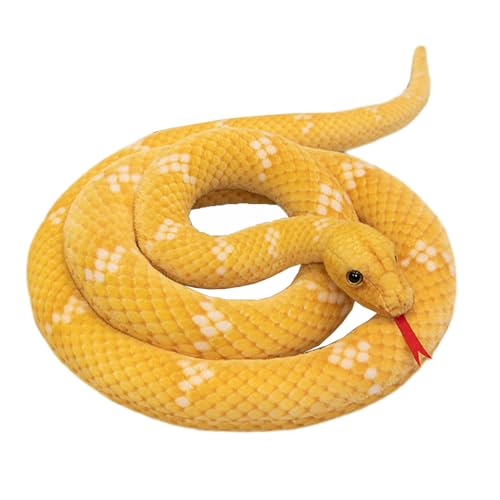 Zunetsutock Plüschtier Schlange Anaconda - Realistische lange weiche Puppe, Plüschtier 75 Zoll | Großes flauschiges Spielzeug, realistische Simulation, Geburtstagsgeschenk für Kinder Ra von Zunetsutock