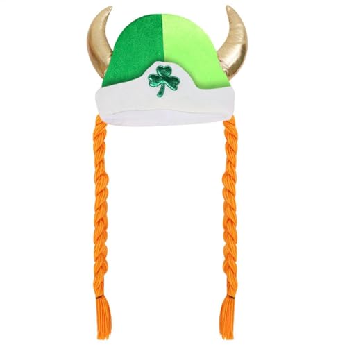 Zunetsutock St. Patricks Day Hut | St. Patricks Shamrock Braid Hats | Nette festliche Kopfbedeckung, weiche mittelalterliche Kostüme für Cosplay, Sammeln Zunetsutock St. Patricks Day Hut | St. Patricks Shamrock Braid Hats | Nette festliche Kopfbedeckung, weiche mittelalterliche Kostüme für Cosplay, Sammeln von Zunetsutock