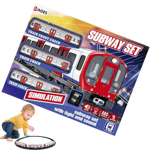 Zuntsutock Interactive Education Toy Train - Train Trail, Train Spiel für Kleinkinder | Elektrisches Retro-Metro-Set mit und Sound für Kinder Zuntsutock Interactive Education Toy Train - Train Trail, Train Spiel für Kleinkinder | Elektrisches Retro-Metro-Set mit und Sound für Kinder von Zunetsutock