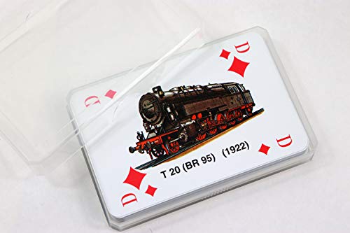 Zunftbedarfde Skat Skatspiel Eisenbahn Bahn Dampf - Lokomotiven Loks (Franz. Blatt) Stück (1) von Zunftbedarfde