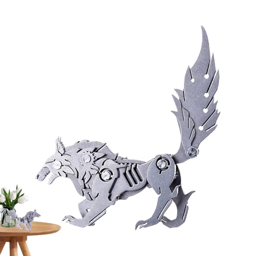 3D Wolf Metal Model Kits | Interaktives Puzzle, um Sich selbst zu montieren, Wildtiermodell mit manueller Baugruppe, entspannende Aktivität für Handymen, einzigartiges für Schreibtisch, Wohnzimm 3D Wolf Metal Model Kits | Interaktives Puzzle, um Sich selbst zu montieren, Wildtiermodell mit manueller Baugruppe, entspannende Aktivität für Handymen, einzigartiges für Schreibtisch, Wohnzimm von Zunishaone