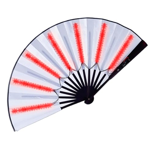 Chinesische LED-Hand-Range Shiny -shiny -faltbarer heller faltbarer Ventilator, große Auswahl aus farbigem Nylongewebe, Tanzzubehör und festliche Dekoration perfekt für Abend, Show oder Costu Chinesische LED-Hand-Range Shiny -shiny -faltbarer heller faltbarer Ventilator, große Auswahl aus farbigem Nylongewebe, Tanzzubehör und festliche Dekoration perfekt für Abend, Show oder Costu von Zunishaone